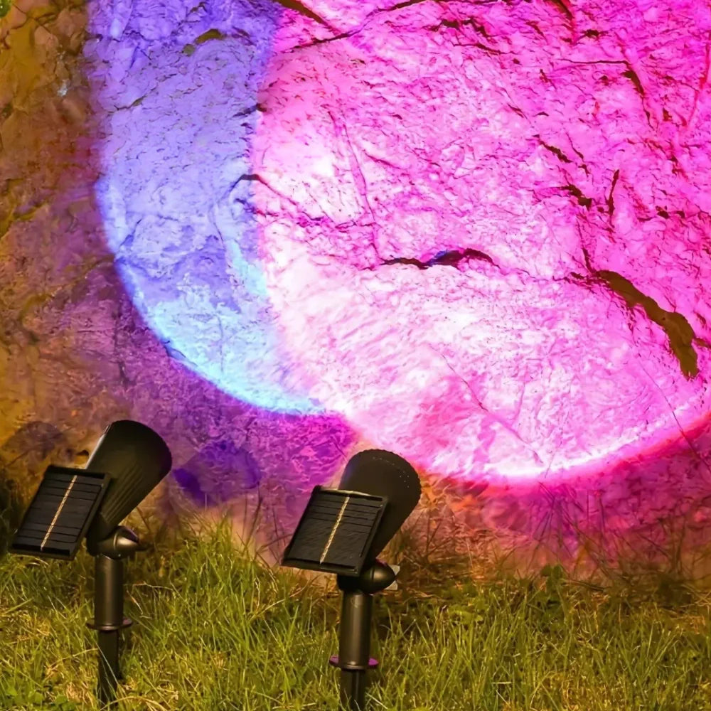 Solcelledrevet havespotlight