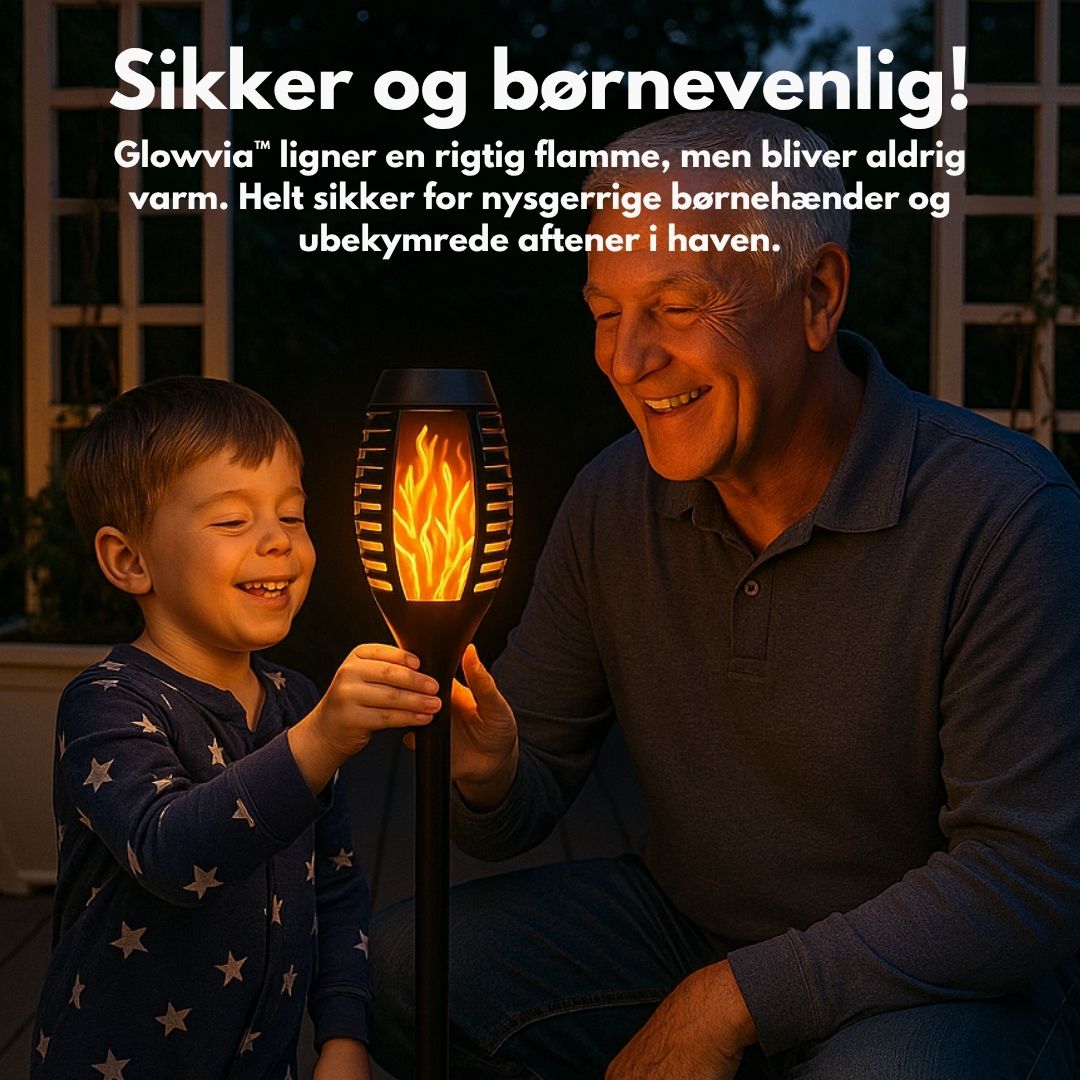 Havelys – Realistisk Solcelledrevet Flammetorch