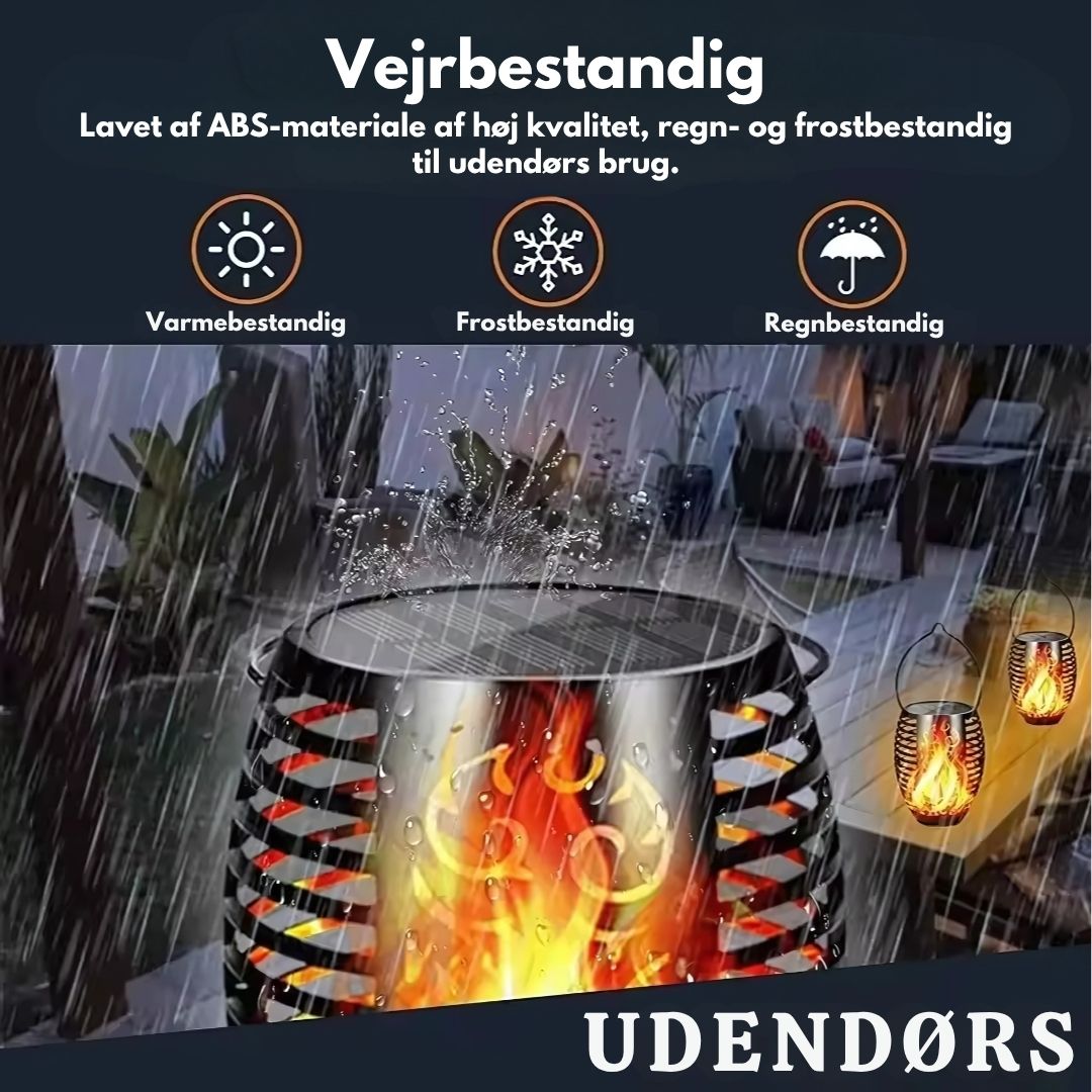 Havelys – Realistisk Solcelledrevet Flammetorch