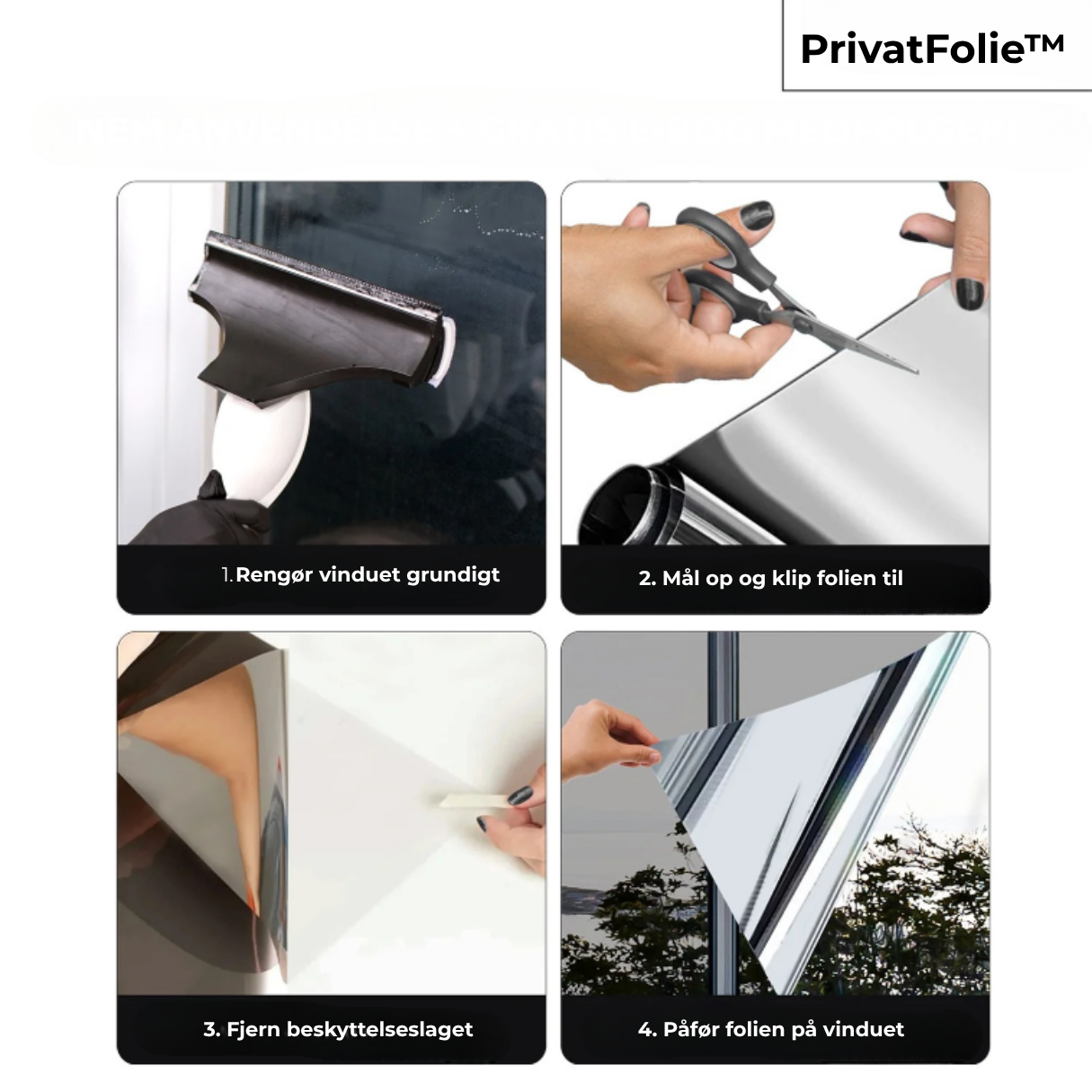 PrivatFolie - UV-beskyttende privatlivsfilm!