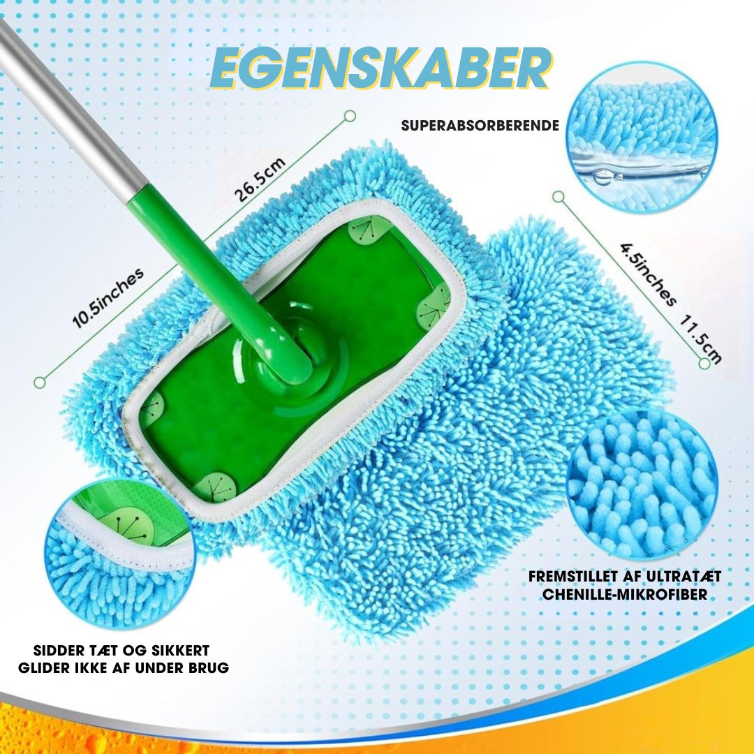 MopMate – Genanvendelige mikrofiber moppeklude