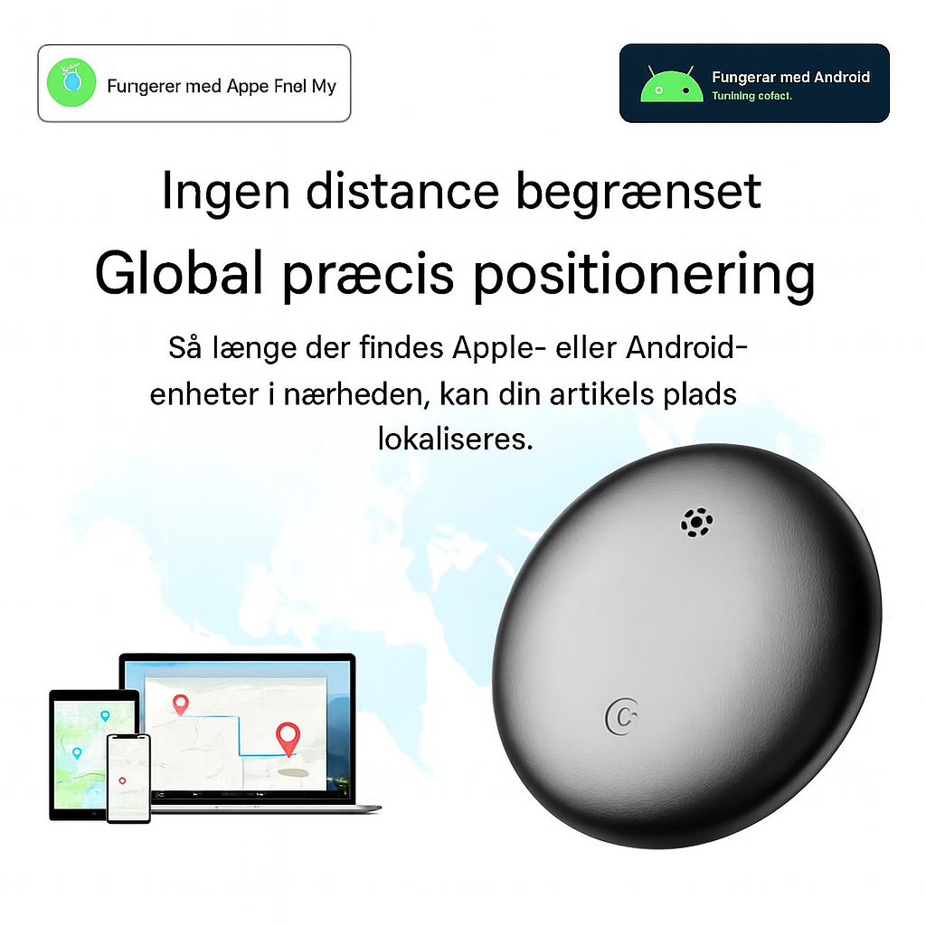 SporingSfære – Smart GPS Lokaliseringstag til Værdigenstande | Spor Det, Du Holder Kært, Med Lethed