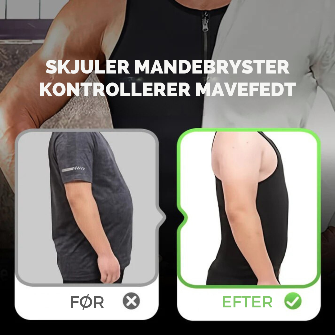 Mandekrop – Formende Kompressionsvest til Mænd