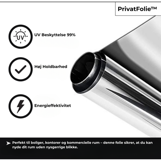 PrivatFolie - UV-beskyttende privatlivsfilm!