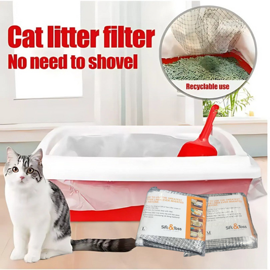 Catfri WasteFilter Genanvendelige Katte Affaldsfiltre til Fjernelse af Affald